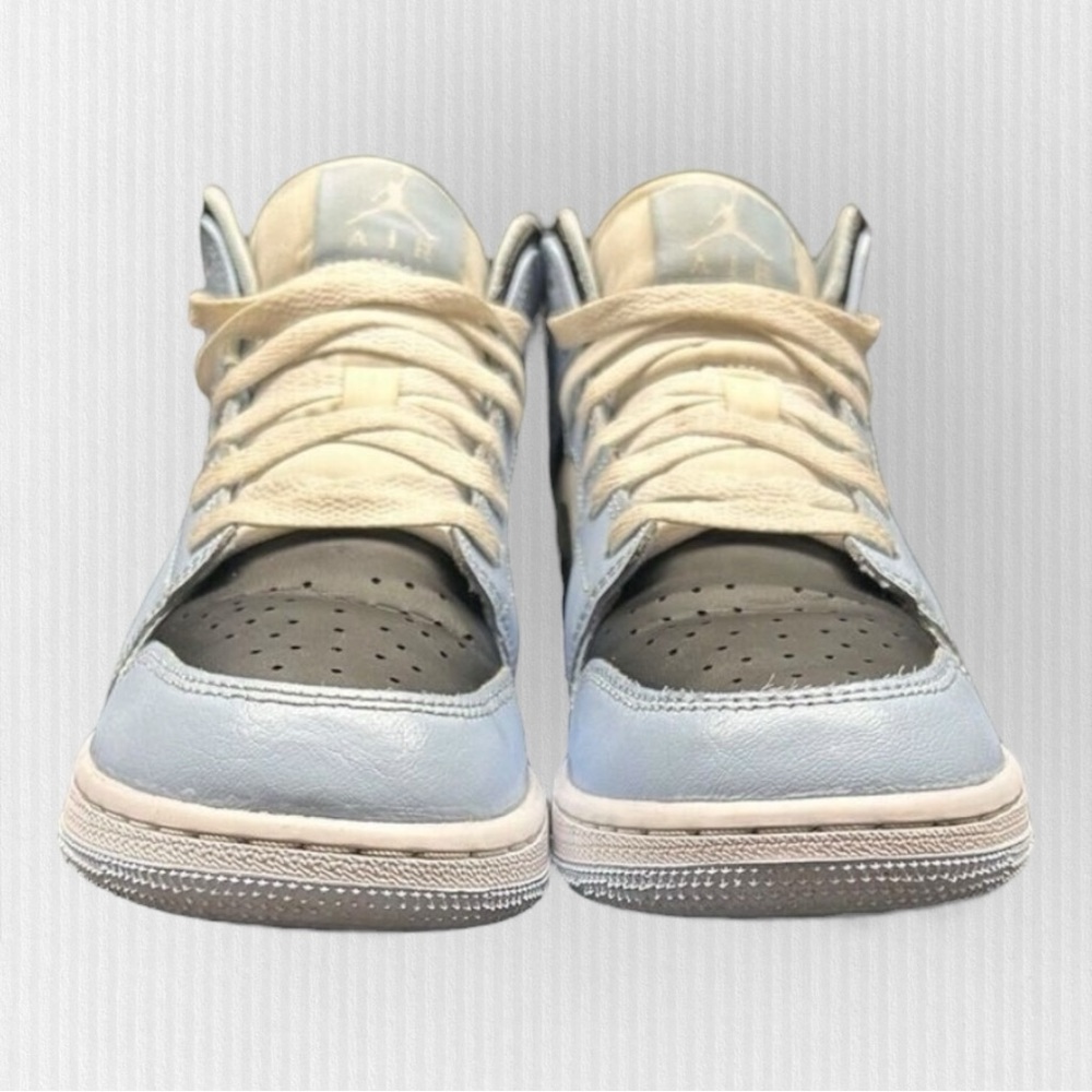 Nike Air Jordan 1 Low Baby Blue Black Cream | Size 5.5Y/7W - Picture 6 of 13